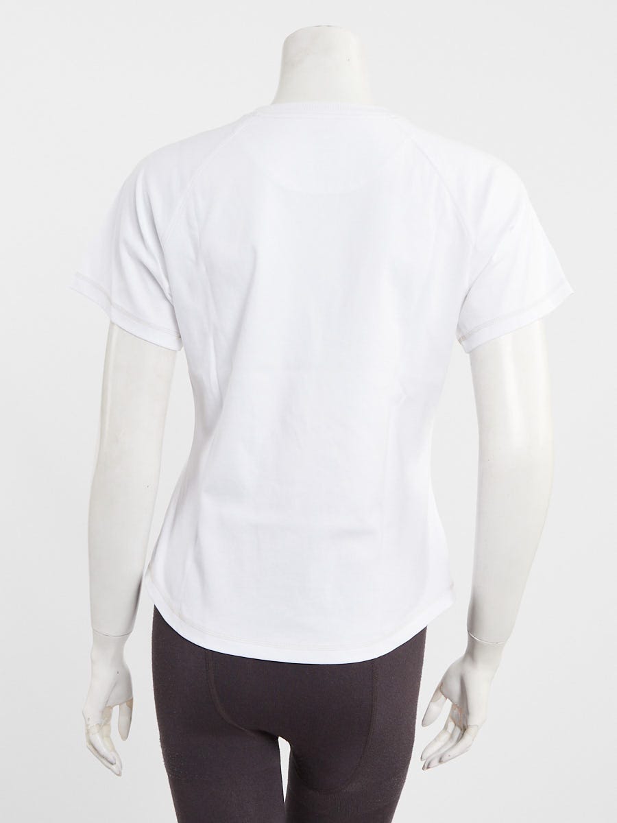 Hermes White Cotton Candy Libres Short Sleeve T-Shirt Size 6/38