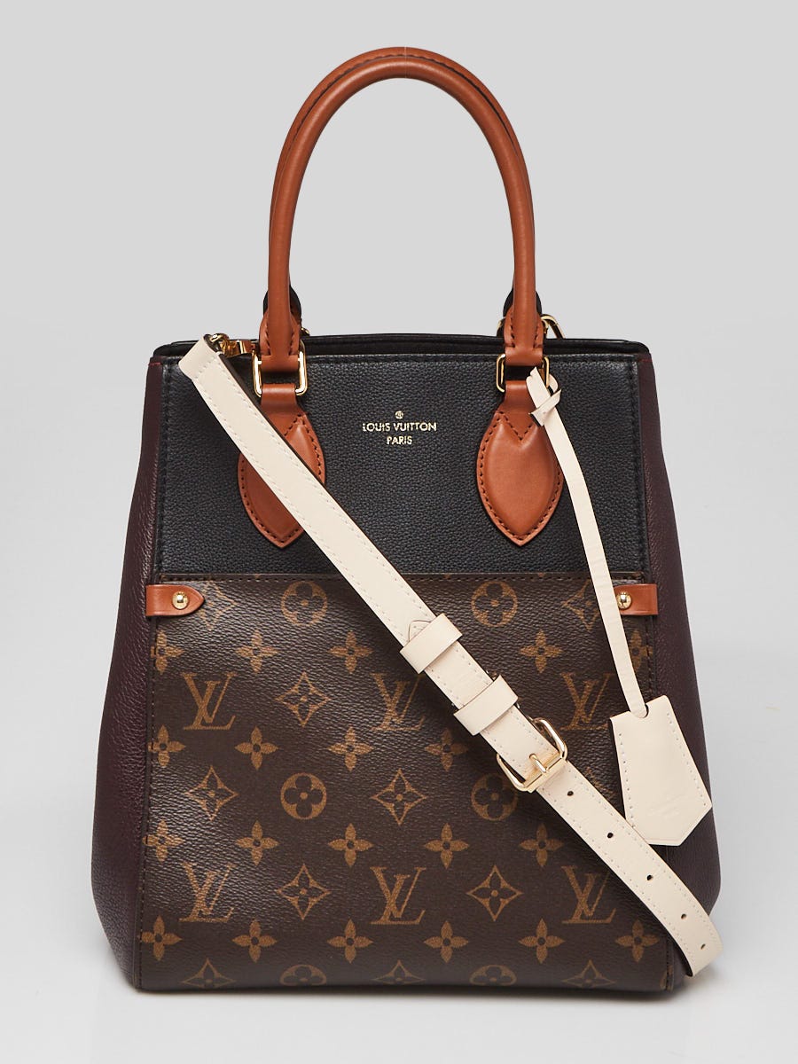 Louis Vuitton Tricolor Leather Monogram Canvas Fold Tote MM Bag