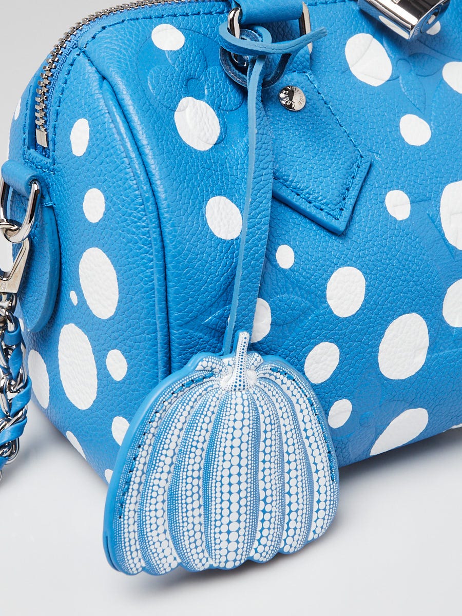 Louis Vuitton x YK Blue Monogram Empreinte Leather Speedy