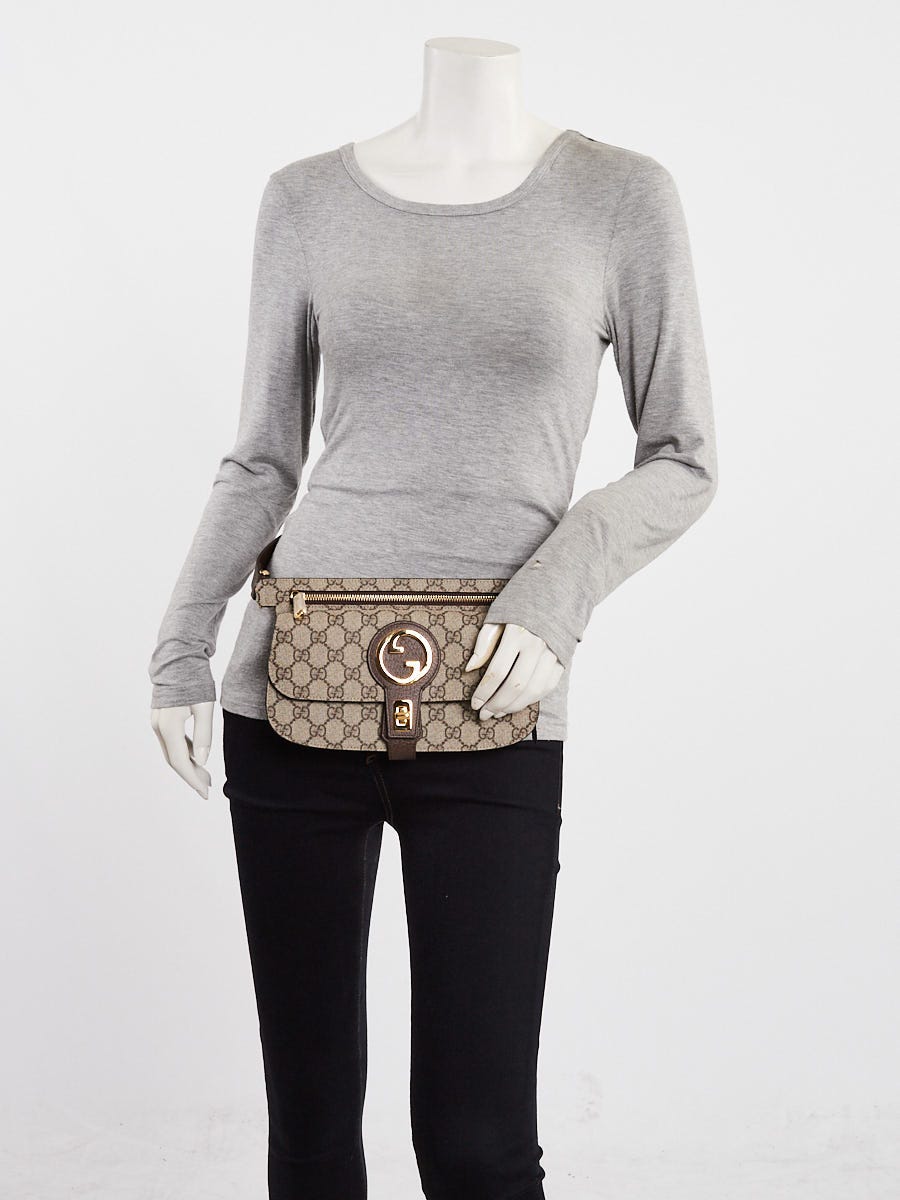 Gucci Beige/Ebony GG Coated Canvas/Leather Blondie Belt Bag