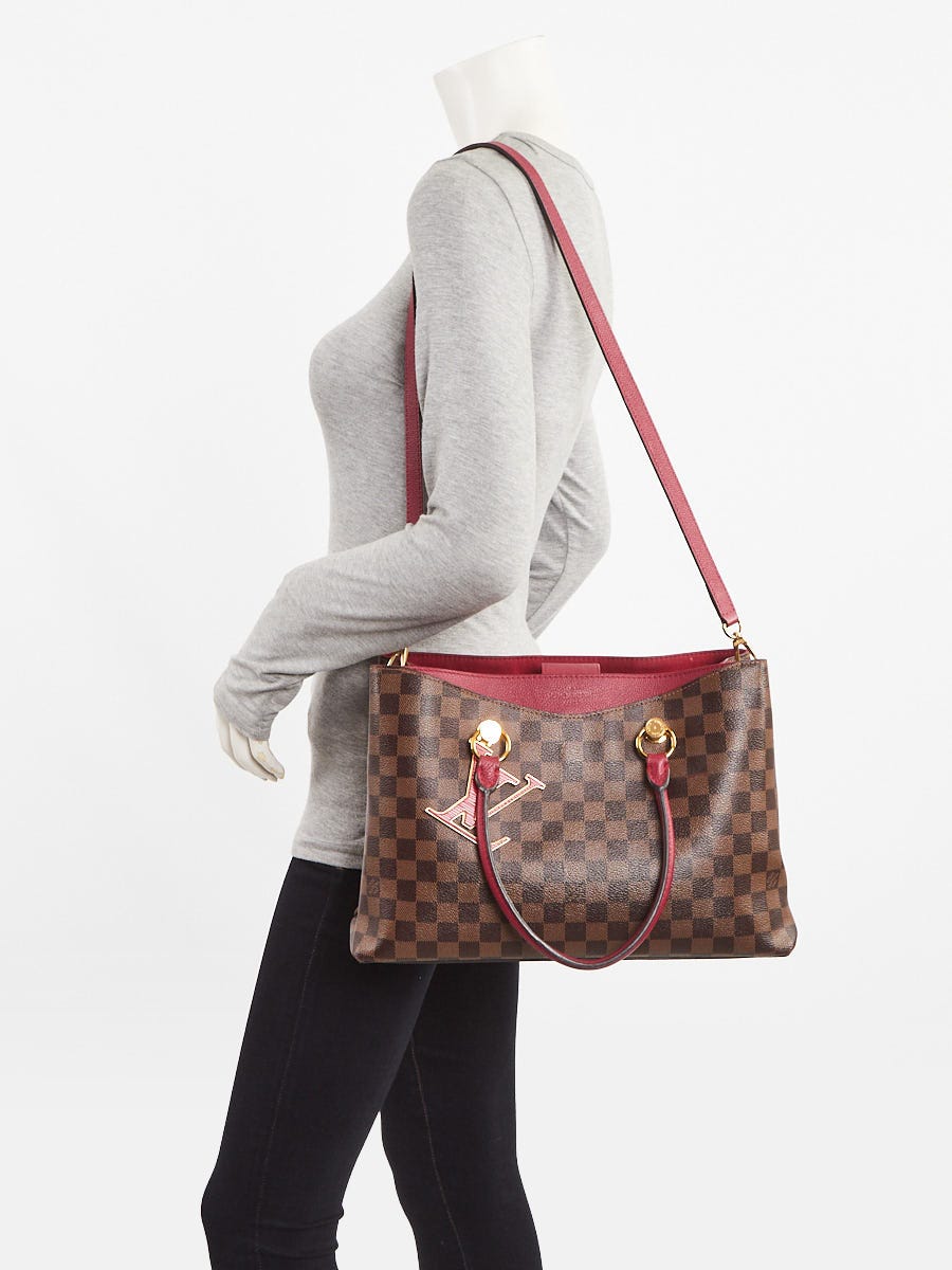 Louis Vuitton Lie De Vin Damier Canvas Riverside Tote Bag