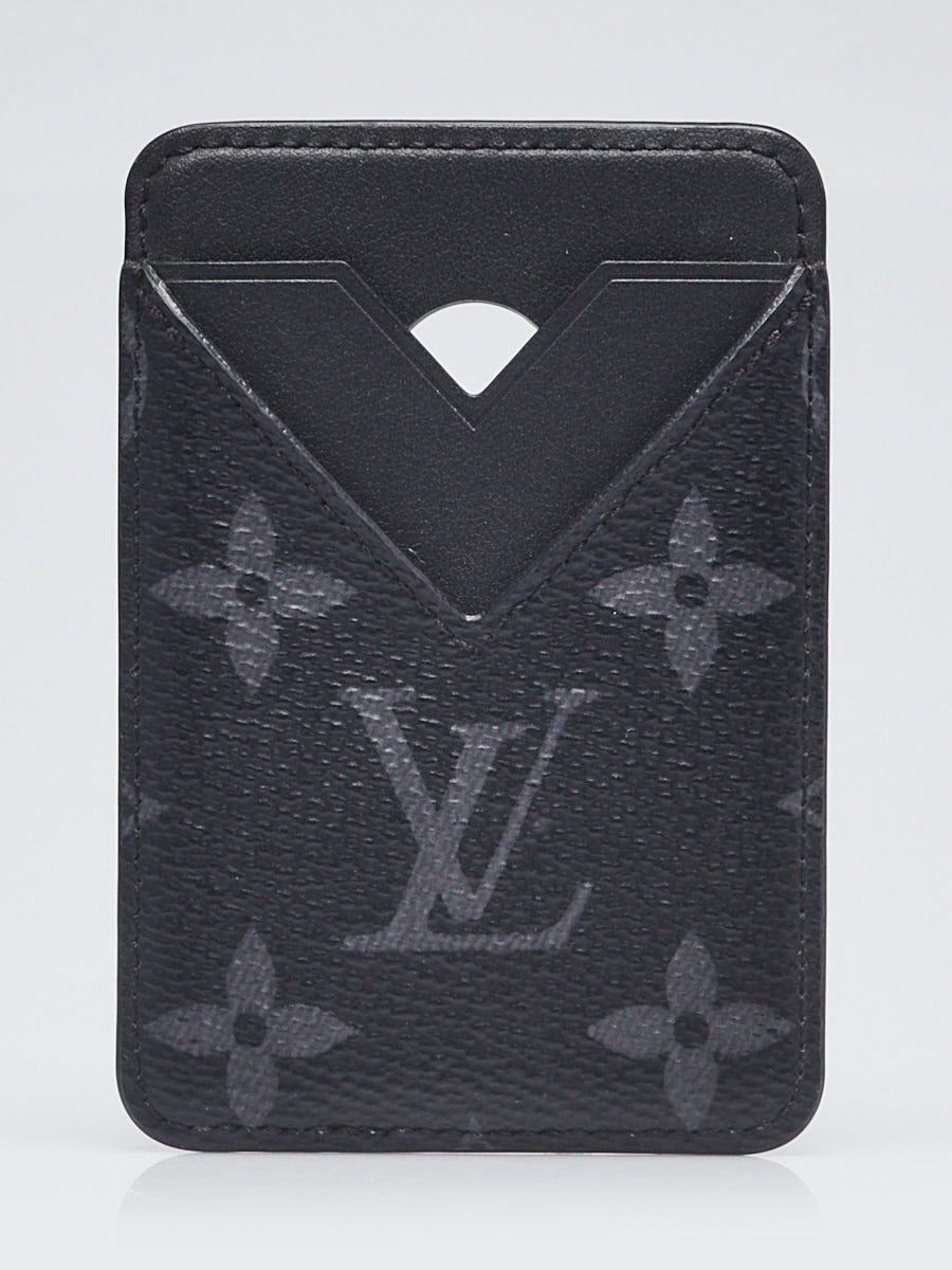 Louis Vuitton Monogram Eclipse Canvas Magnetic Card Holder