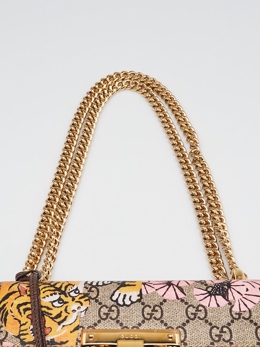 Gucci Multicolore GG Bengal Print Coated Canvas Small Padlock
