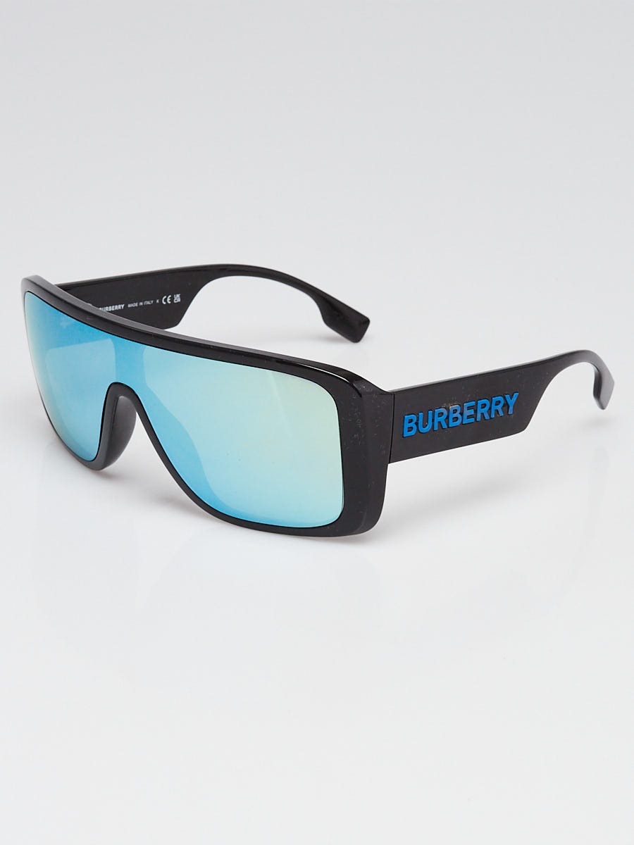 Burberry Black Acetate Mirror Lens Sunglasses -  B 4401-U