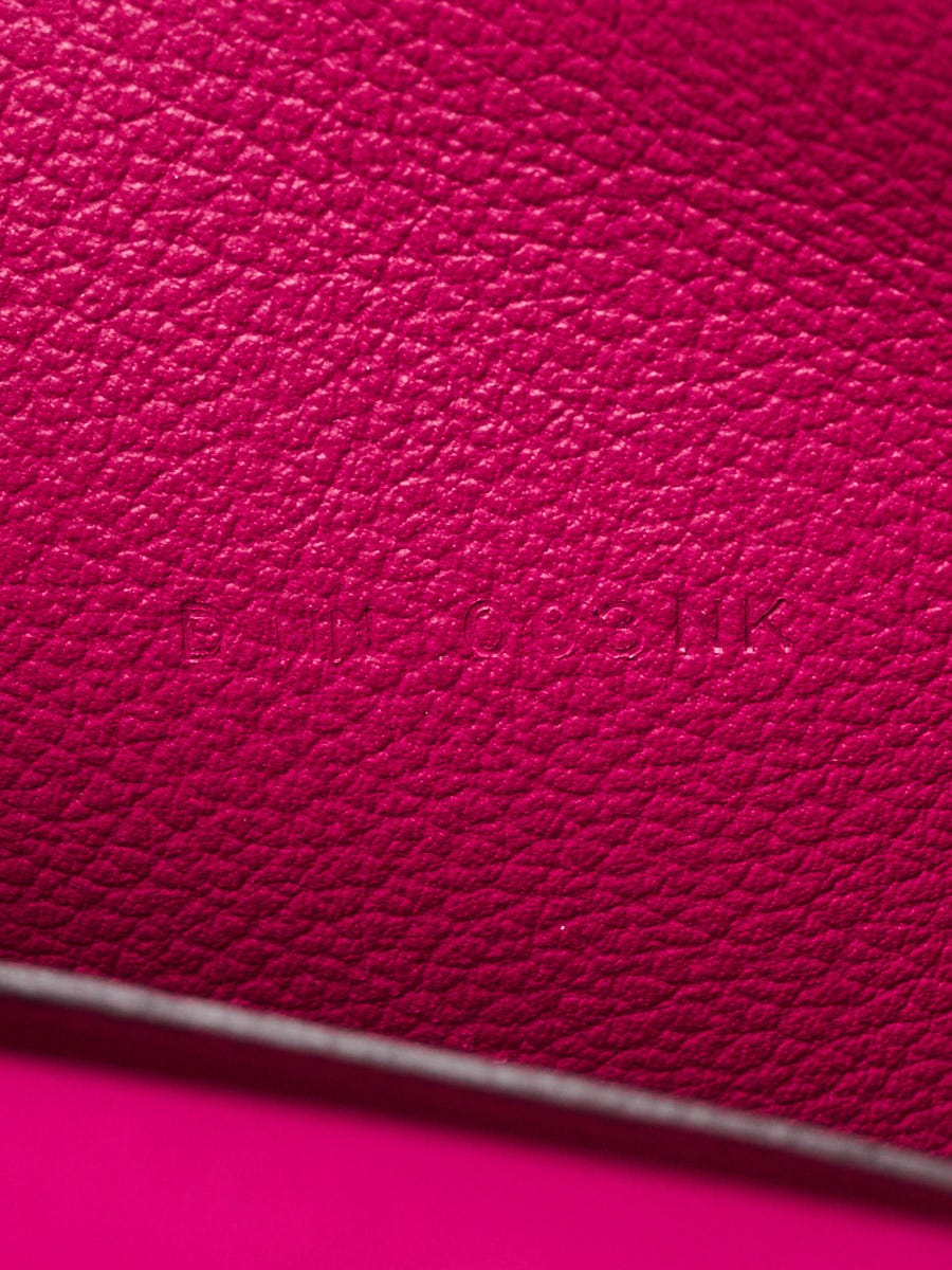 Hermes Rose Poupre Evercolor Leather Palladium Plated 2002 Wallet
