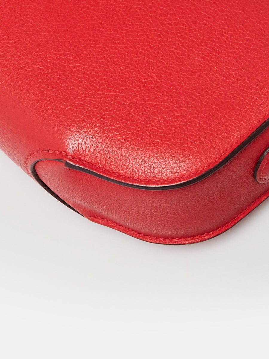 Hermes Rouge Tomate Evercolor Leather Gold Plated Cherche Midi
