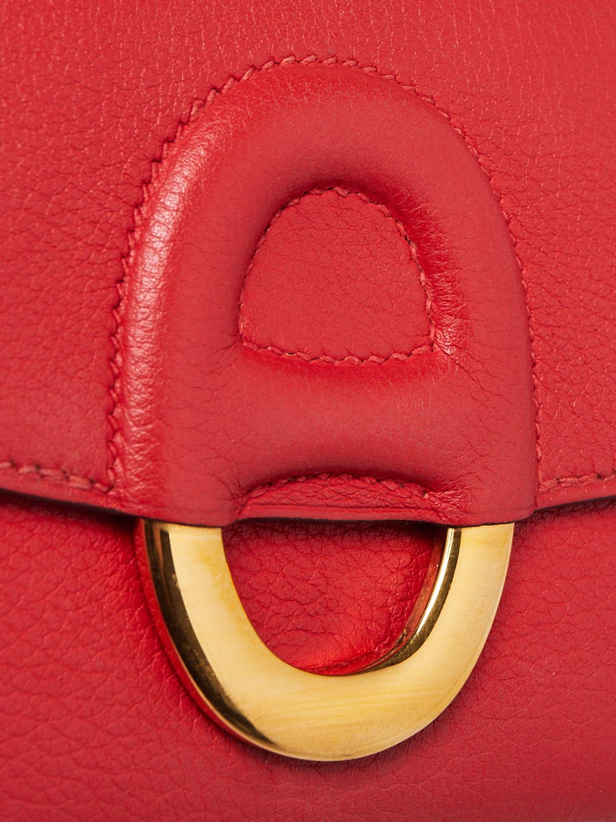 no.103 レッドエピドートとSilverのミニマム Hermes Rouge Tomate Evercolor Leather Gold Plated Cherche Midi