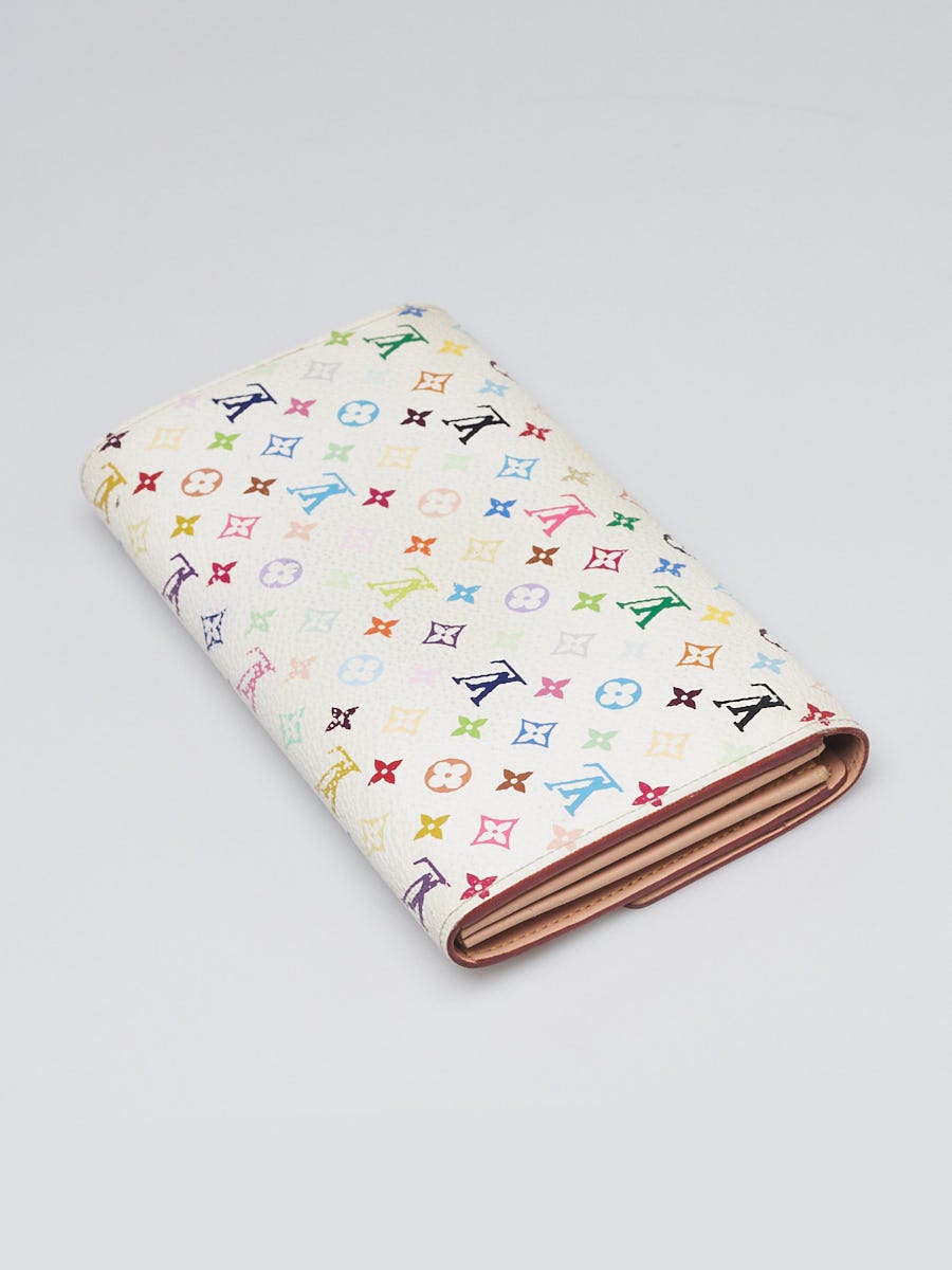 Louis Vuitton White Monogram Multicolor Sarah Wallet