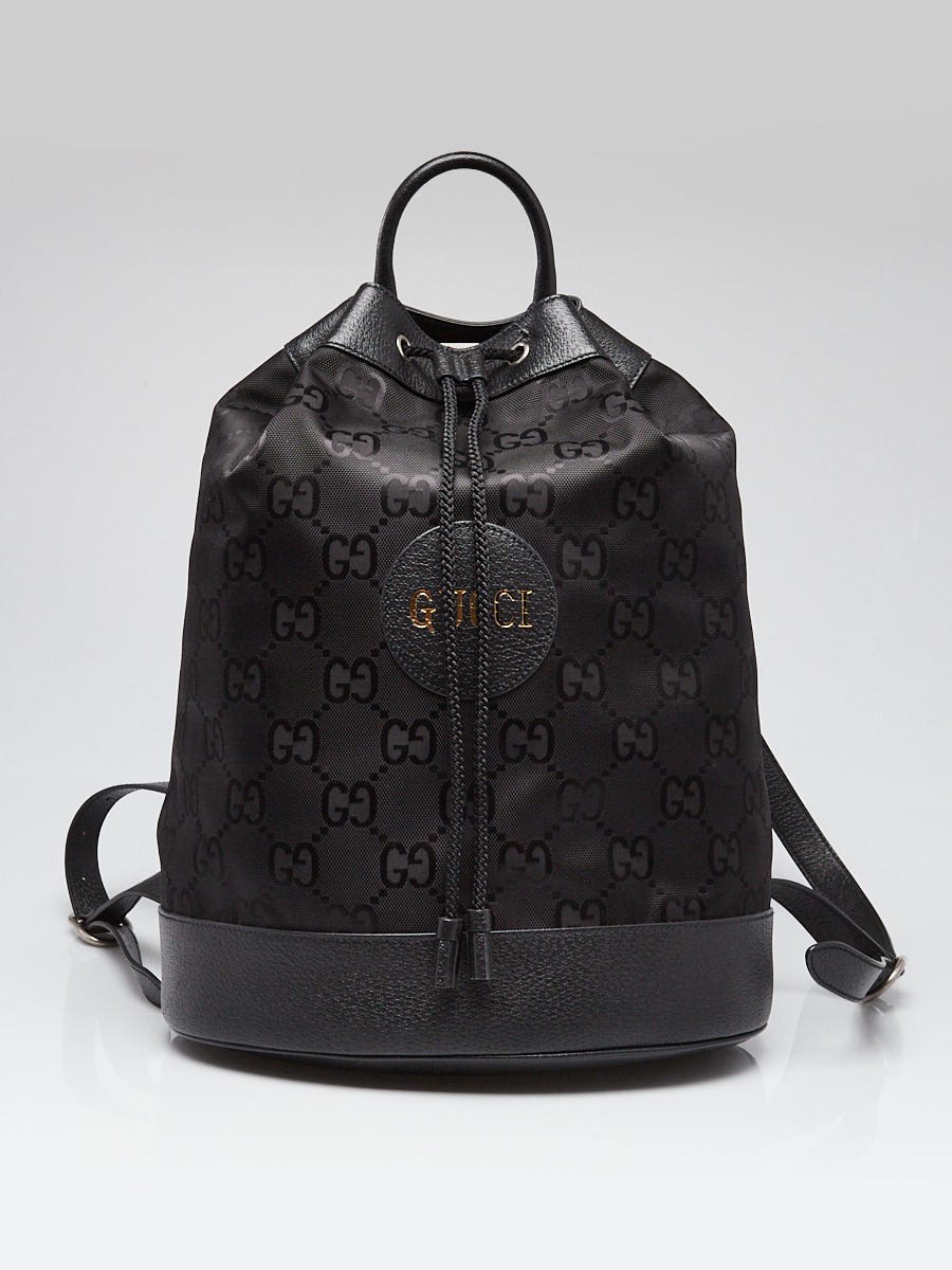 Gucci Black Monogram Econyl Nylon Off The Grid Backpack Bag