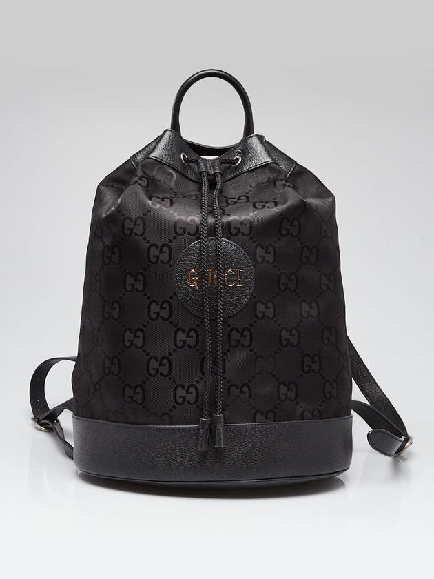 Gucci Black Monogram Econyl Nylon Off The Grid Backpack Bag