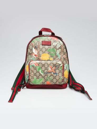 Gucci Multicolor GG Coated Canvas Tian Small Backpack Bag