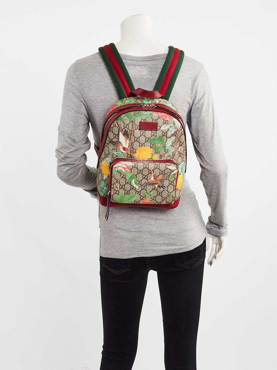 Gucci Multicolor GG Coated Canvas Tian Small Backpack Bag