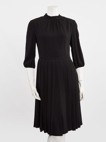 prada classic black dress Vintage Midi Length Dress