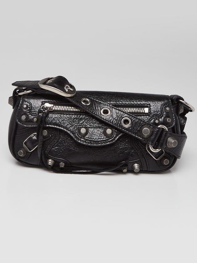 Balenciaga Black Lambskin Leather Le Cagole Sling Bag