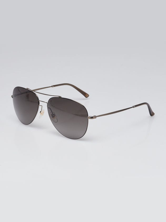 Gucci Gunmetal Frame Metal Tinted Aviator Sunglasses - GG0500S