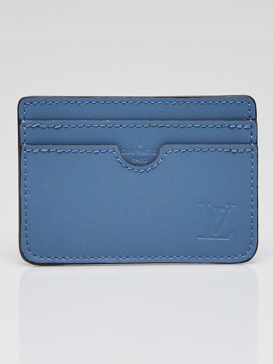 Louis Vuitton Blue Leather Card Holder