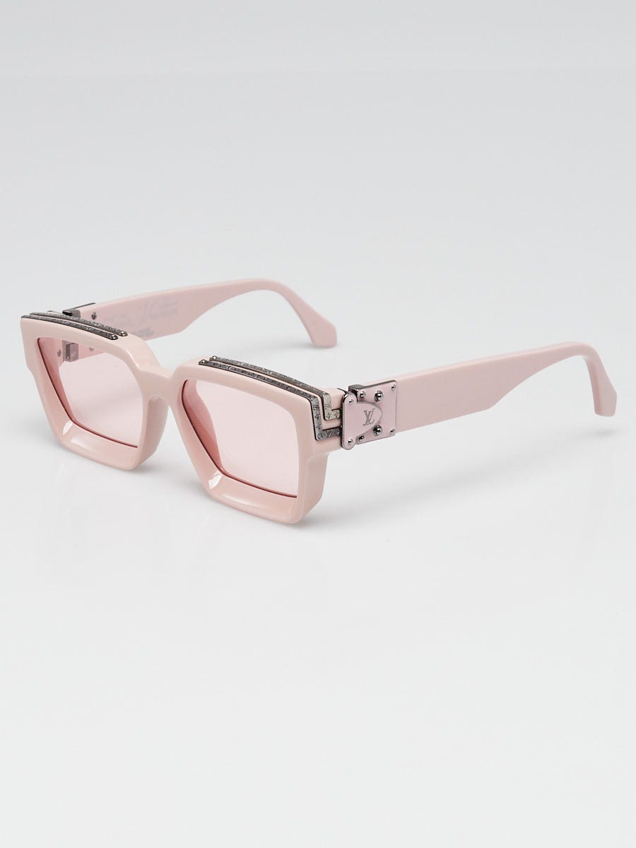 Louis Vuitton Pink Acetate Frame 1.1 Millionaires Sunglasses Z1324E