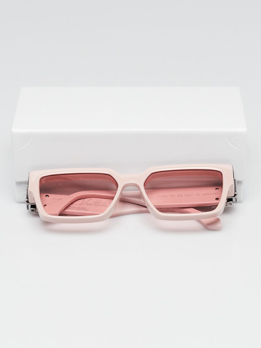 Louis Vuitton Pink Acetate Frame 1.1 Millionaires Sunglasses Z1324E