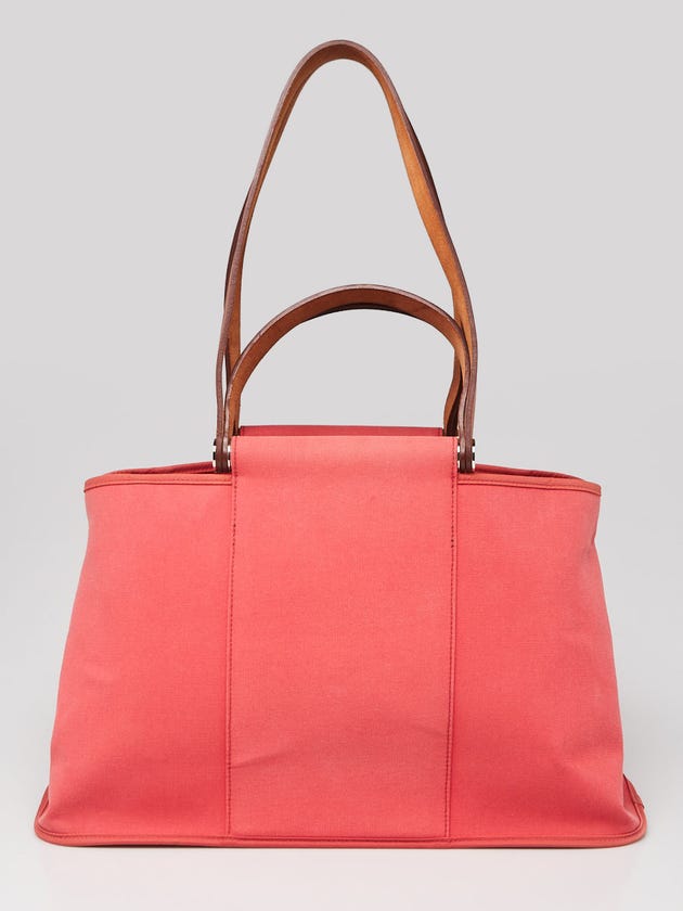 Hermes Bougainvillea Canvas Cabag Elan PM Tote Bag