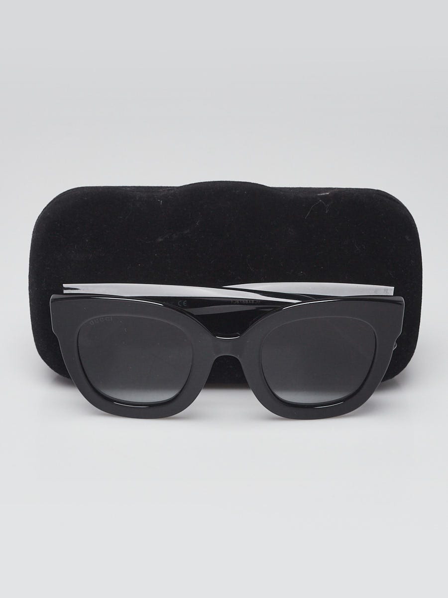 Gucci Black Acetate Tinted Oversized Sunglasses - GG0208S