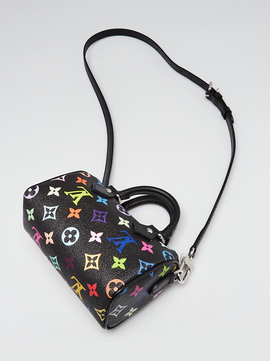 Louis Vuitton x TM Black Multicolore Monogram Canvas Nano Speedy