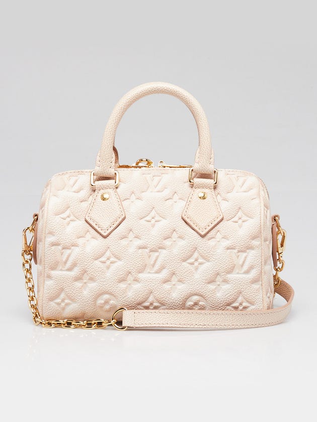 Louis Vuitton Beige Clair Summer Stardust Monogram Empreinte Leather Speedy Bandouliere 20 Bag