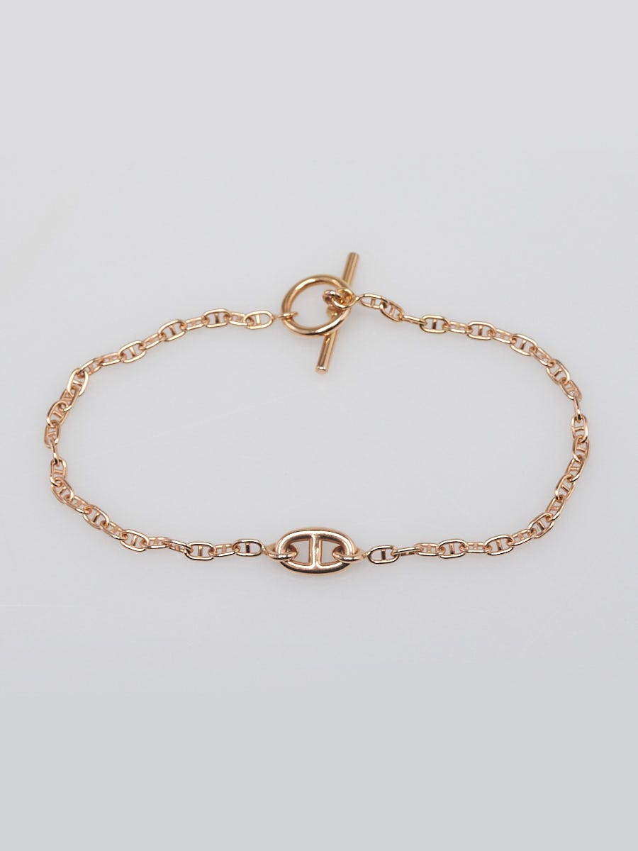 Hermes 18k Rose Gold Farandole Very Small Model Bracelet | Yoogi's