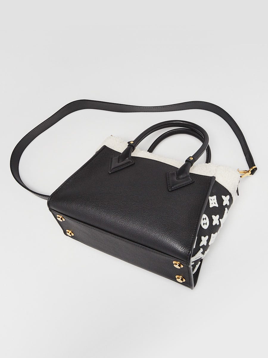 Louis Vuitton Black Grained Calfskin Leather and Shearling On My