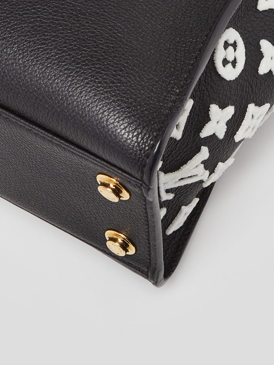 Louis Vuitton Black Grained Calfskin Leather and Shearling On My