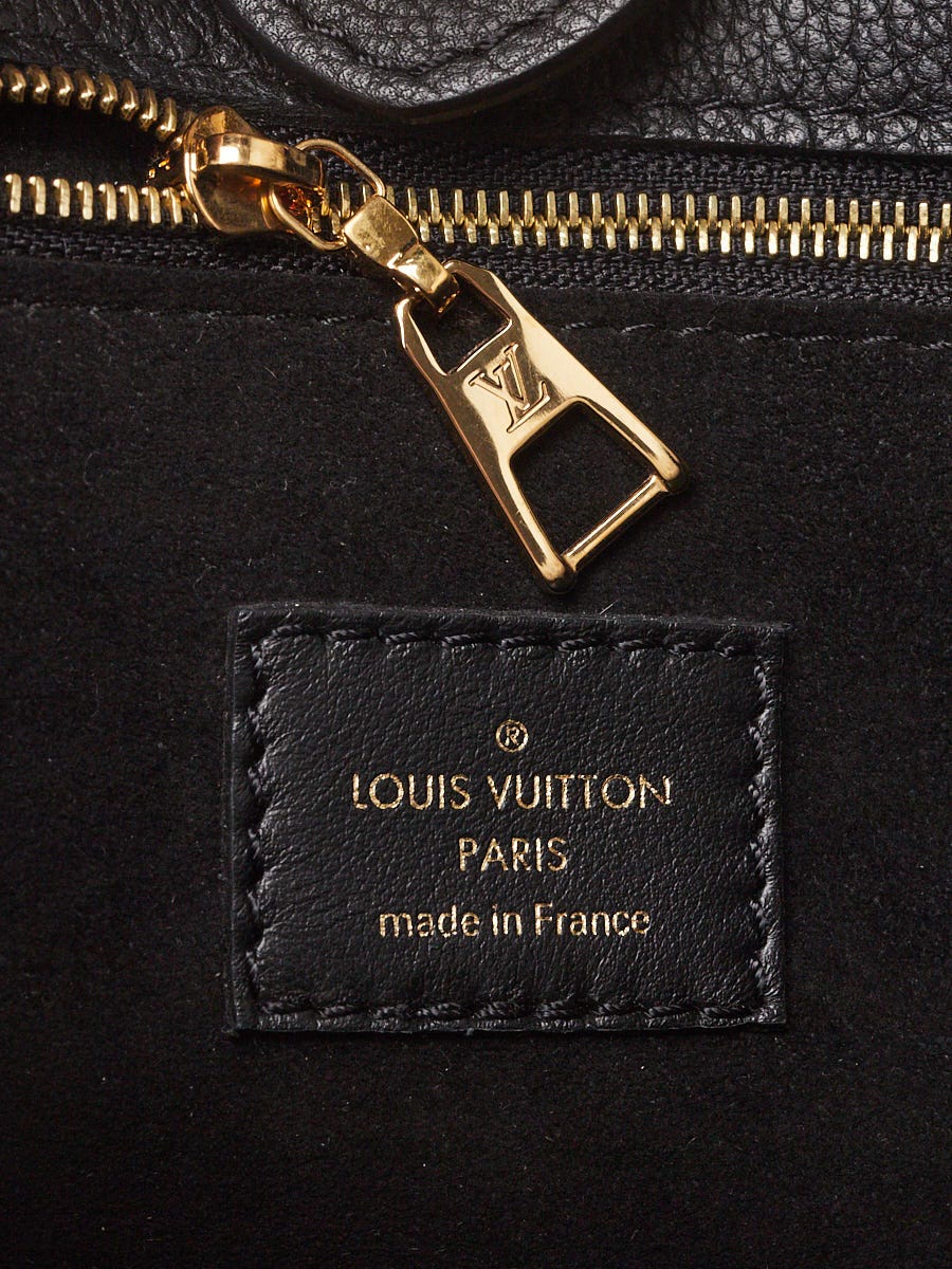 Louis Vuitton Black Grained Calfskin Leather and Shearling On My