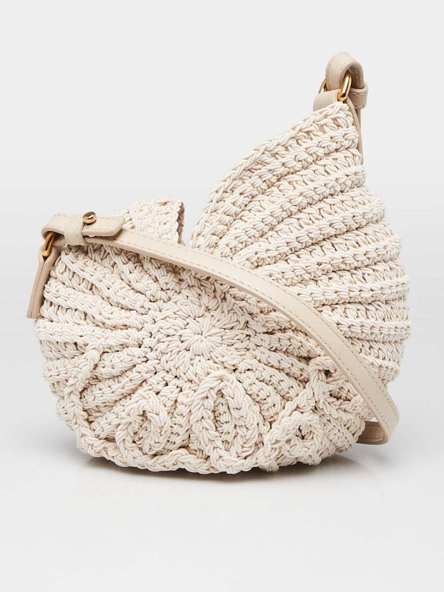 Chloe Deep Ivory Crochet Sea Treasures Crossbody Bag | Yoogi's Closet