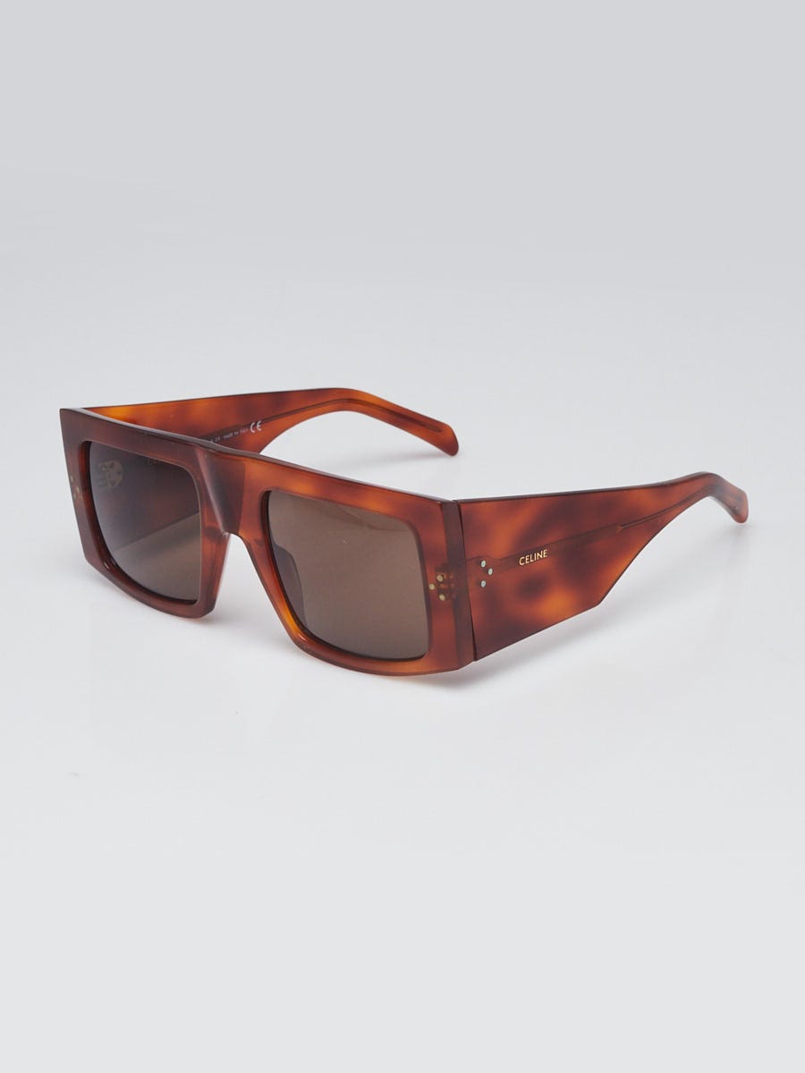 Celine Tortoise Shell Acetate Shaded Sunglasses CL401051 | Yoogi's