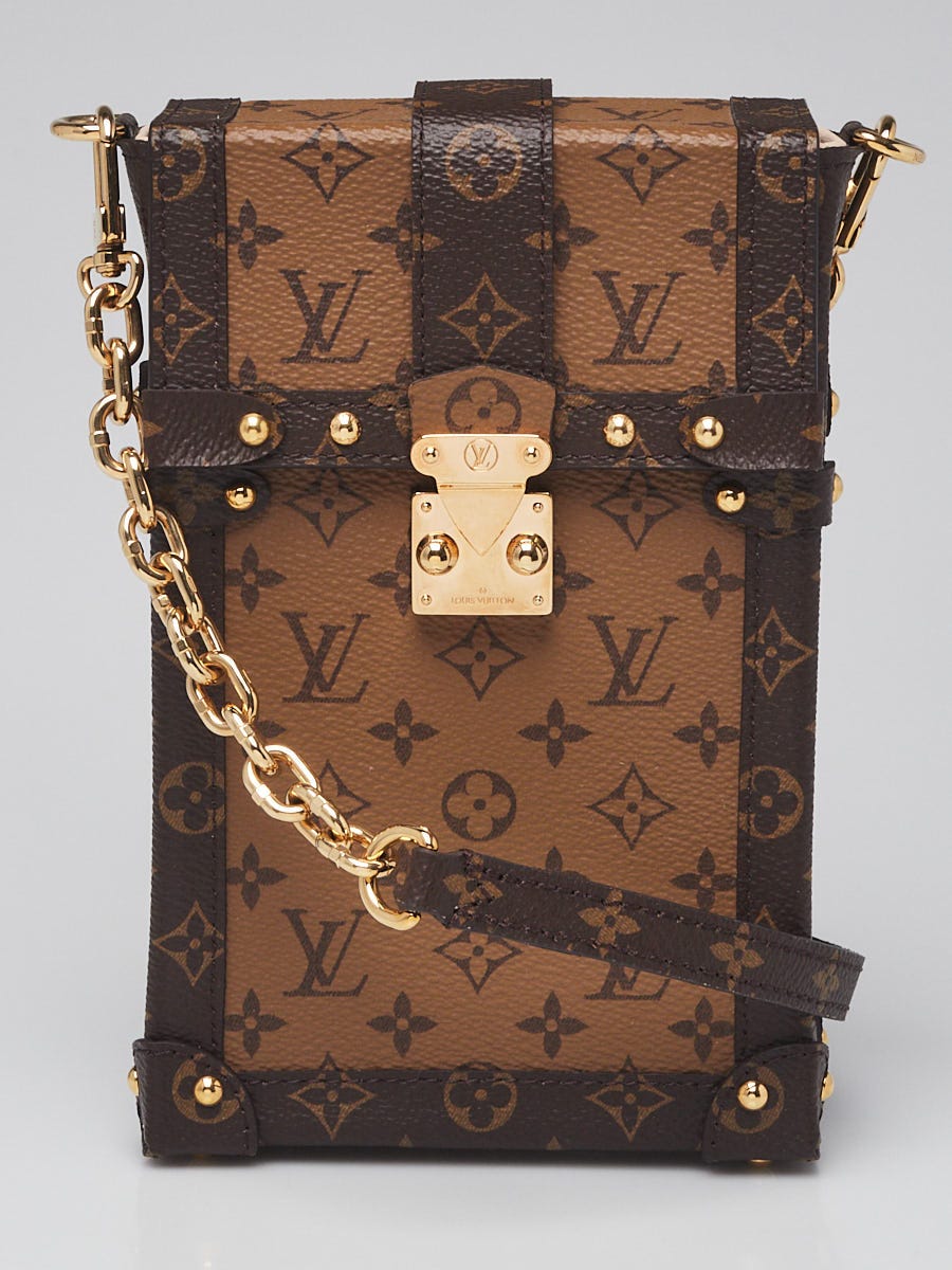Louis Vuitton Monogram Reverse Canvas Vertical Trunk Pochette Bag