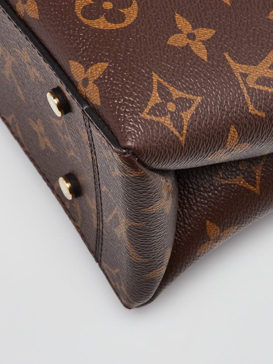 Louis Vuitton Black Monogram Canvas One Handle Flap MM Bag w/o