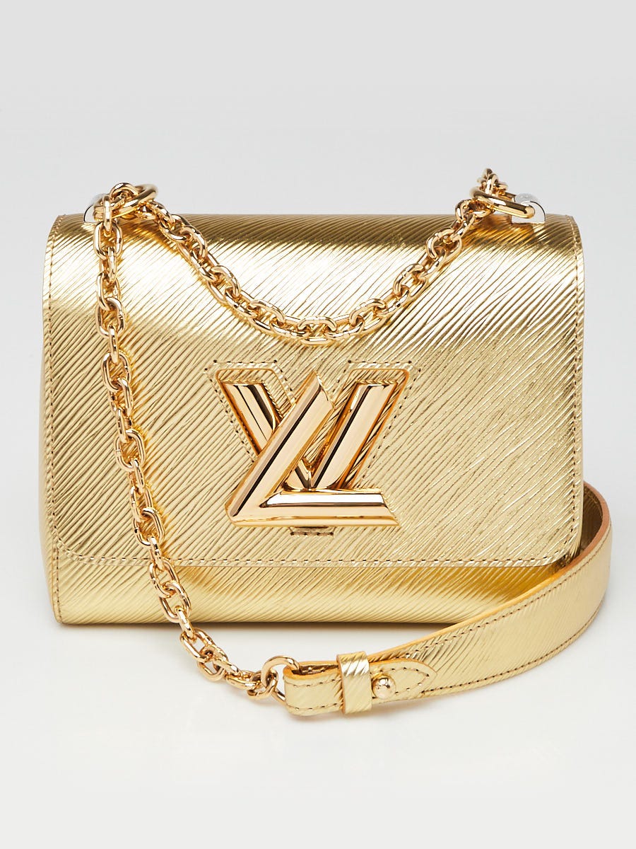 Louis Vuitton Gold Epi Leather Twist PM Bag | Yoogi's Closet