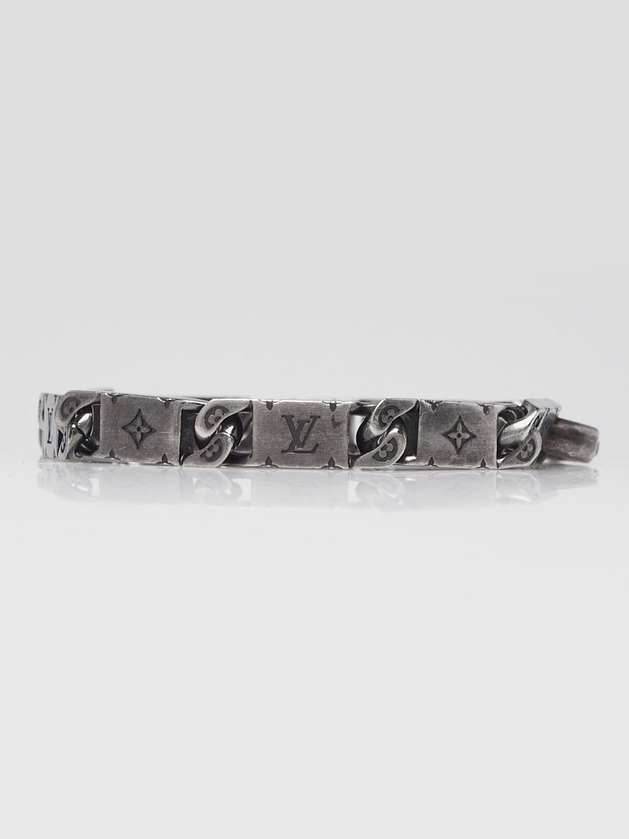 Louis Vuitton Silvertone Chain Link Bracelet