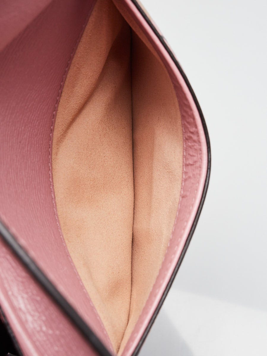 Gucci Limited Edition Pink Textured Leather Valentines Day Mini