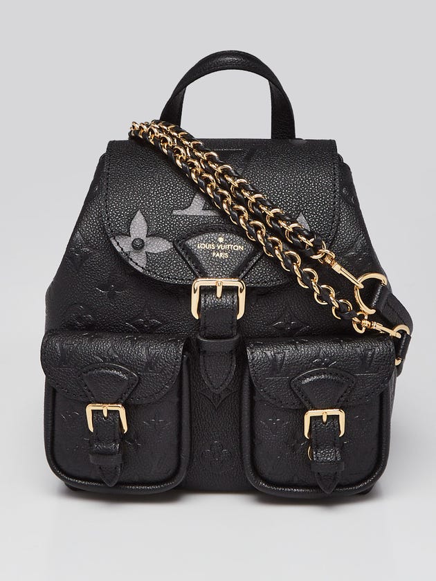 louis vuitton black backpack women& 39 Sorbonne Monogram Empeinte 2017 Size 24x1 Bagloverz Caroline The playful backup backpack is made from monogram empreinte leather Louis Vuitton - Backup Backpack