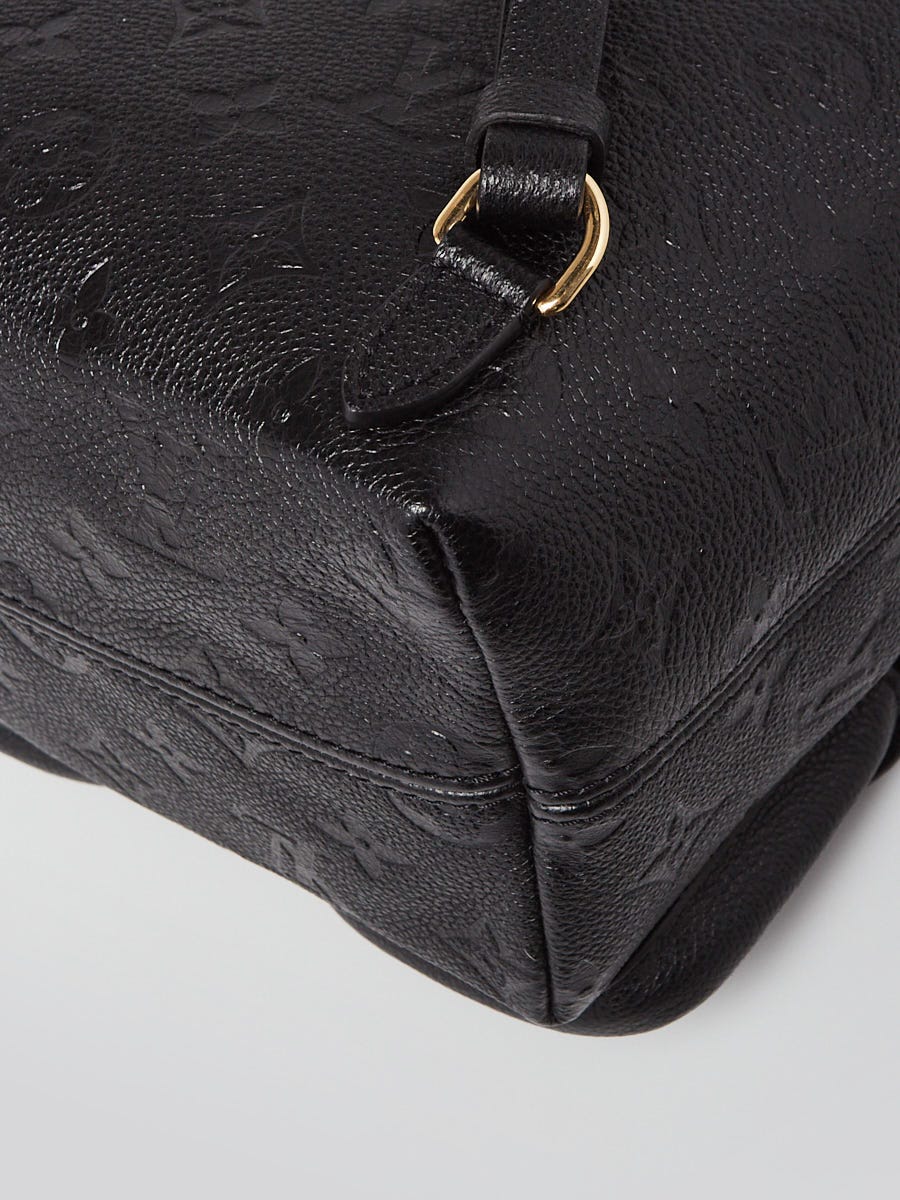 Louis Vuitton Black Monogram Empreinte Leather Backup Backpack Bag