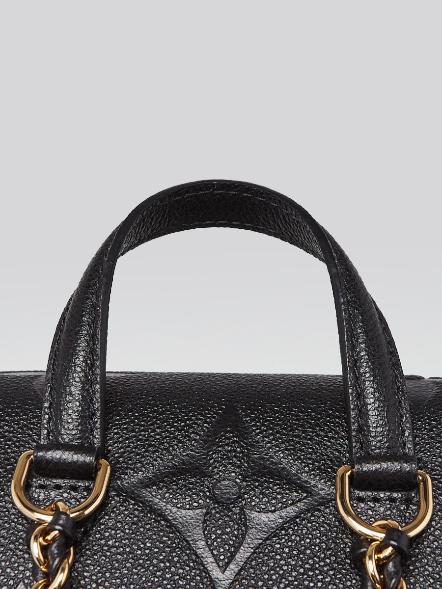 Louis Vuitton Black Monogram Empreinte Leather Backup Backpack Bag