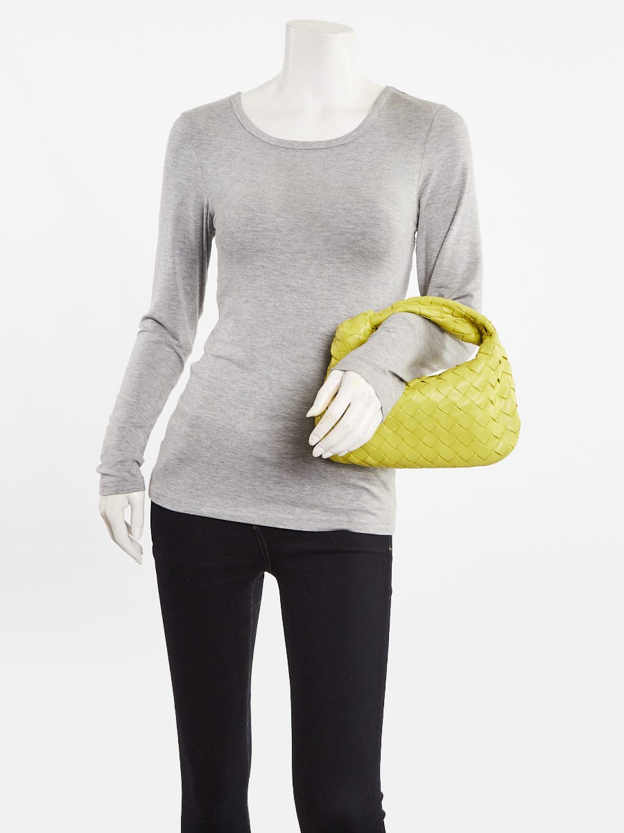 Bottega Veneta Kiwi Intrecciato Woven Nappa Leather Mini Jodie Bag