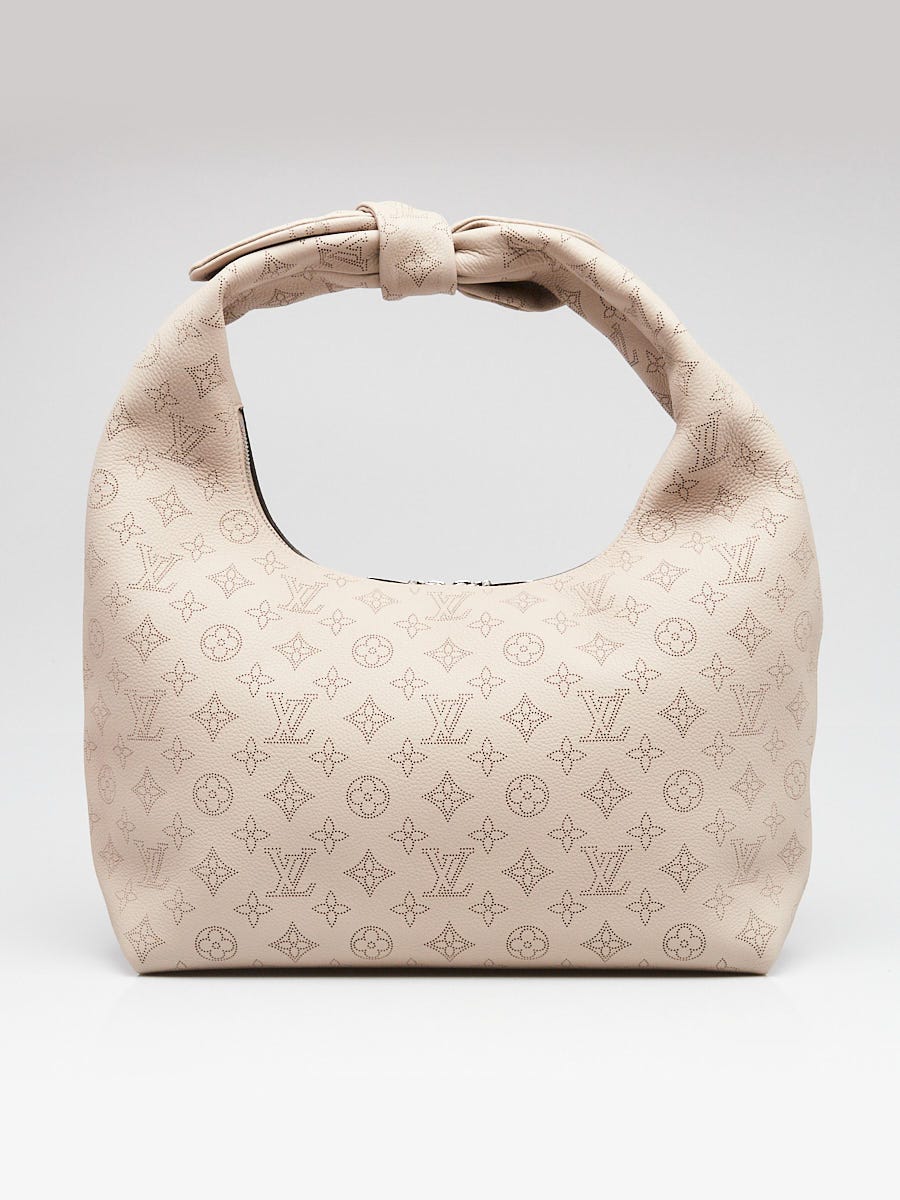 Louis Vuitton Galet Monogram Mahina Leather Why Knot MM Bag