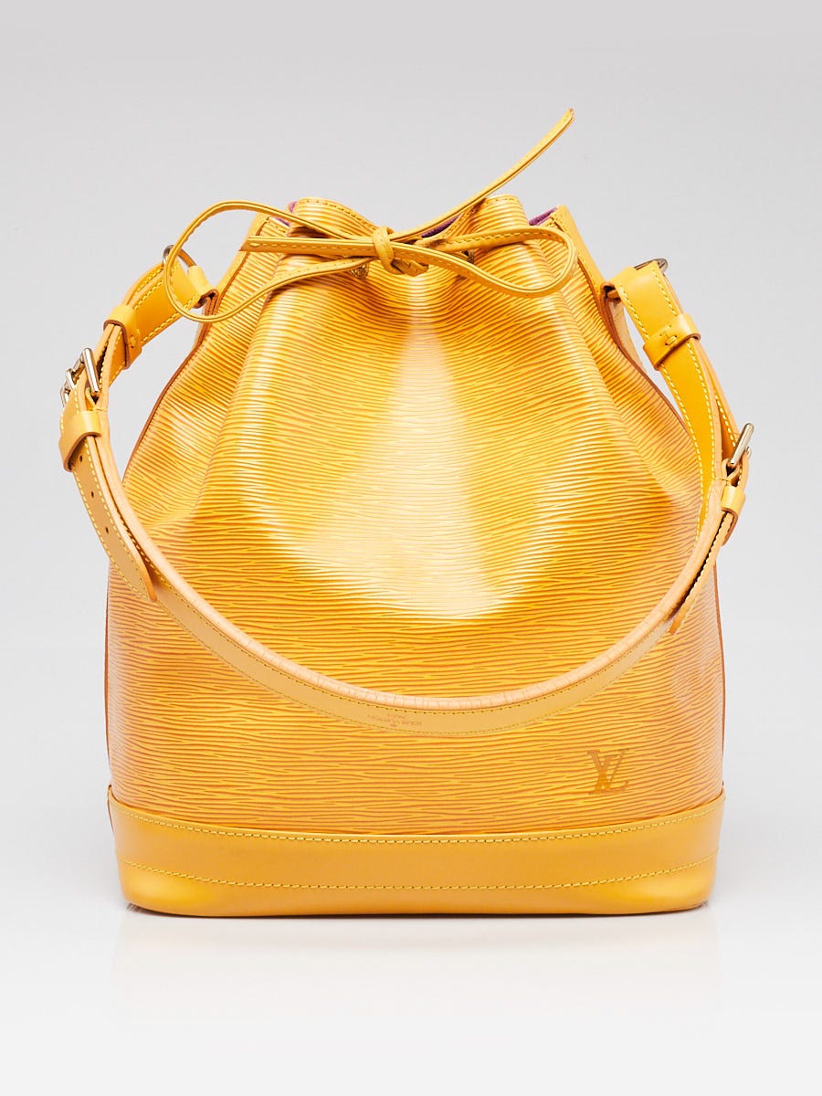LOUIS VUITTON エコバッグ オレンジ イエロー Louis Vuitton Mandarin Epi Leather Petit Bucket Bag w/ Accessories