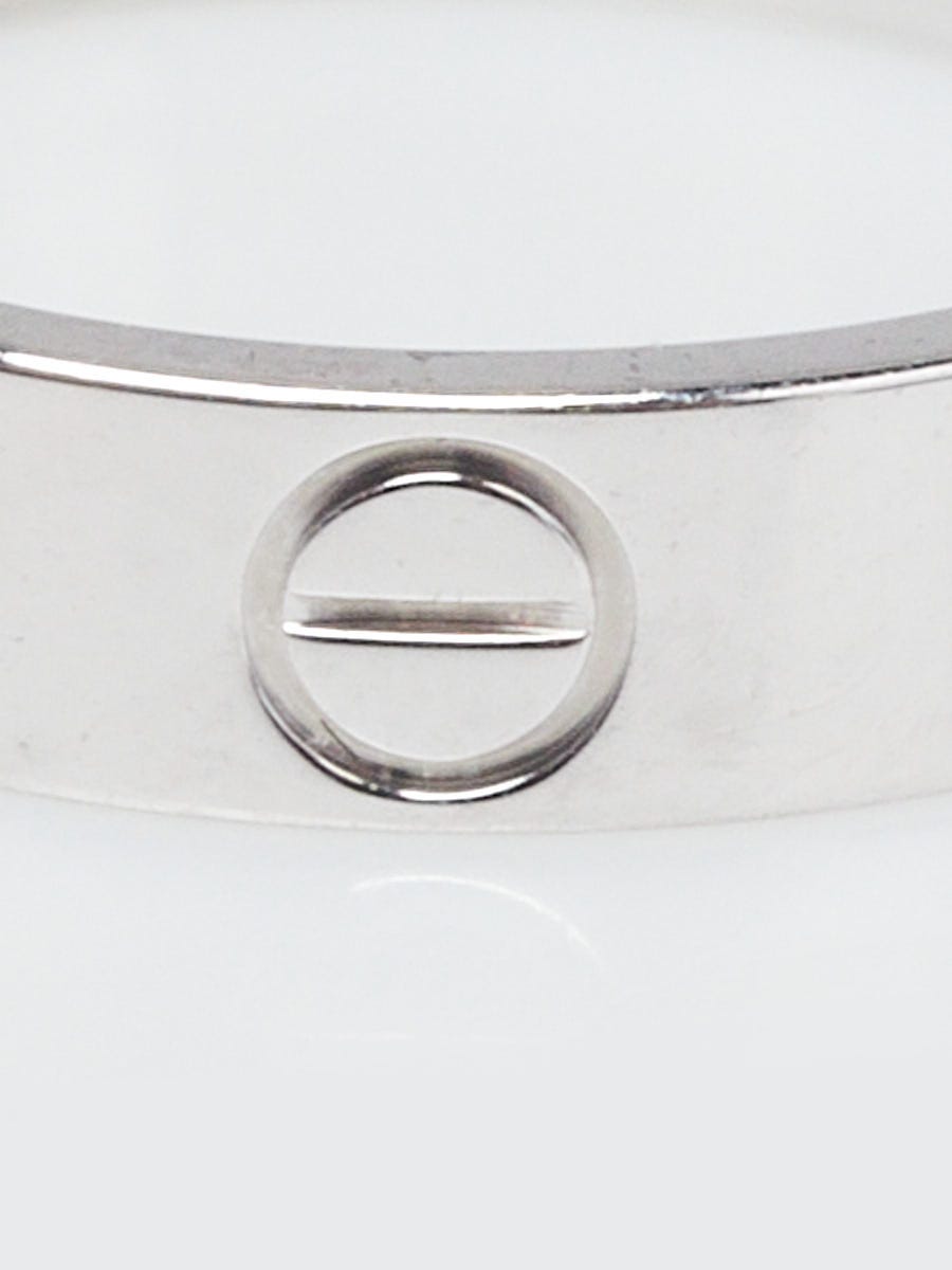 Cartier Platinum Small Model LOVE Ring Size 4/47