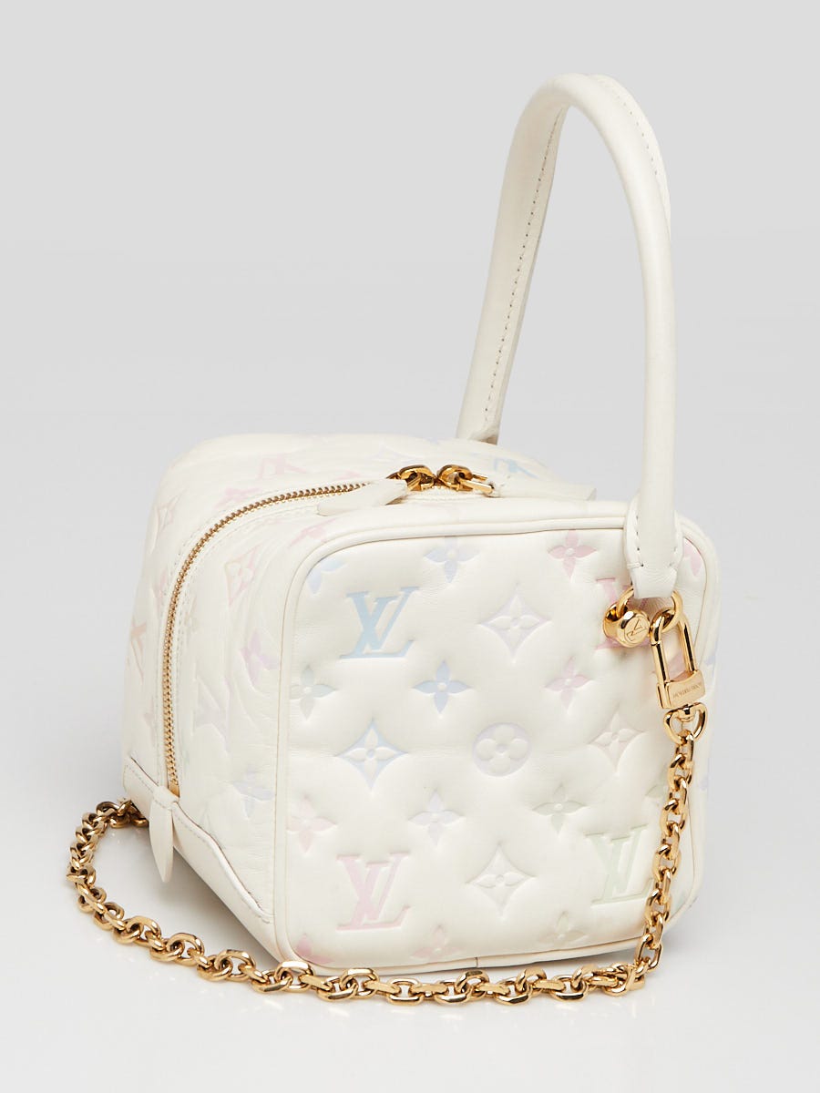 Louis Vuitton ホワイトキャンドル Louis Vuitton Quartz Multicolor Monogram Embossed Leather New