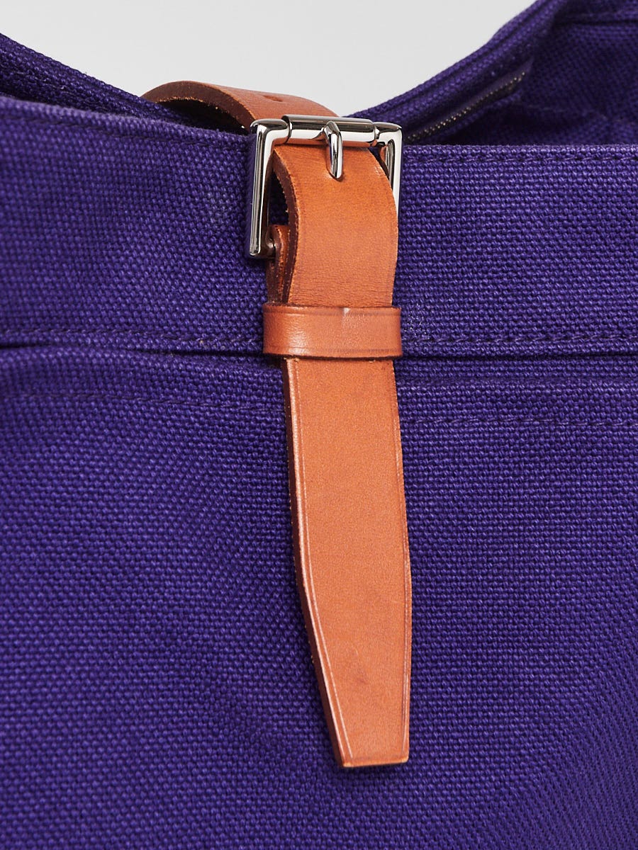 Hermes Purple Canvas Marwari PM Bag | Yoogi's Closet