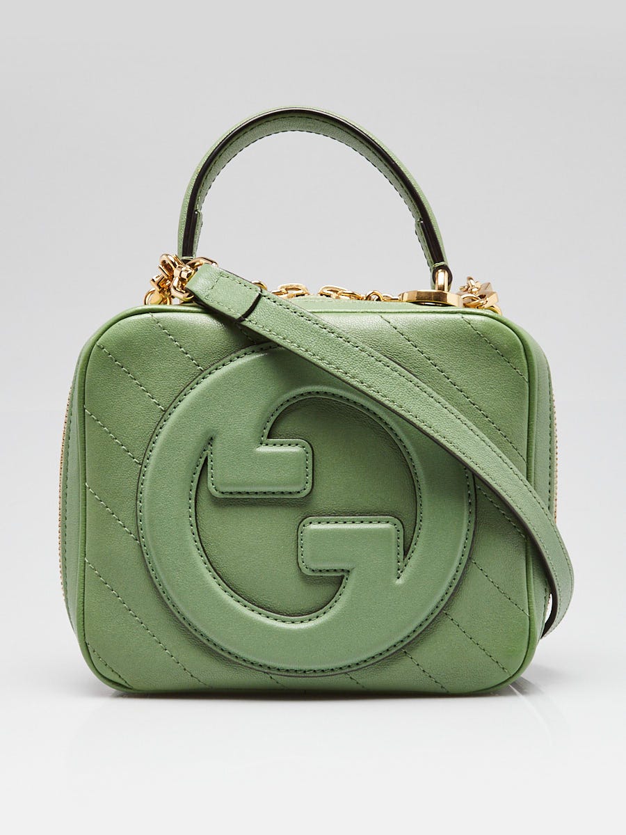 Gucci Light Green Leather Small Top Handle Blondie Bag | Yoogi's