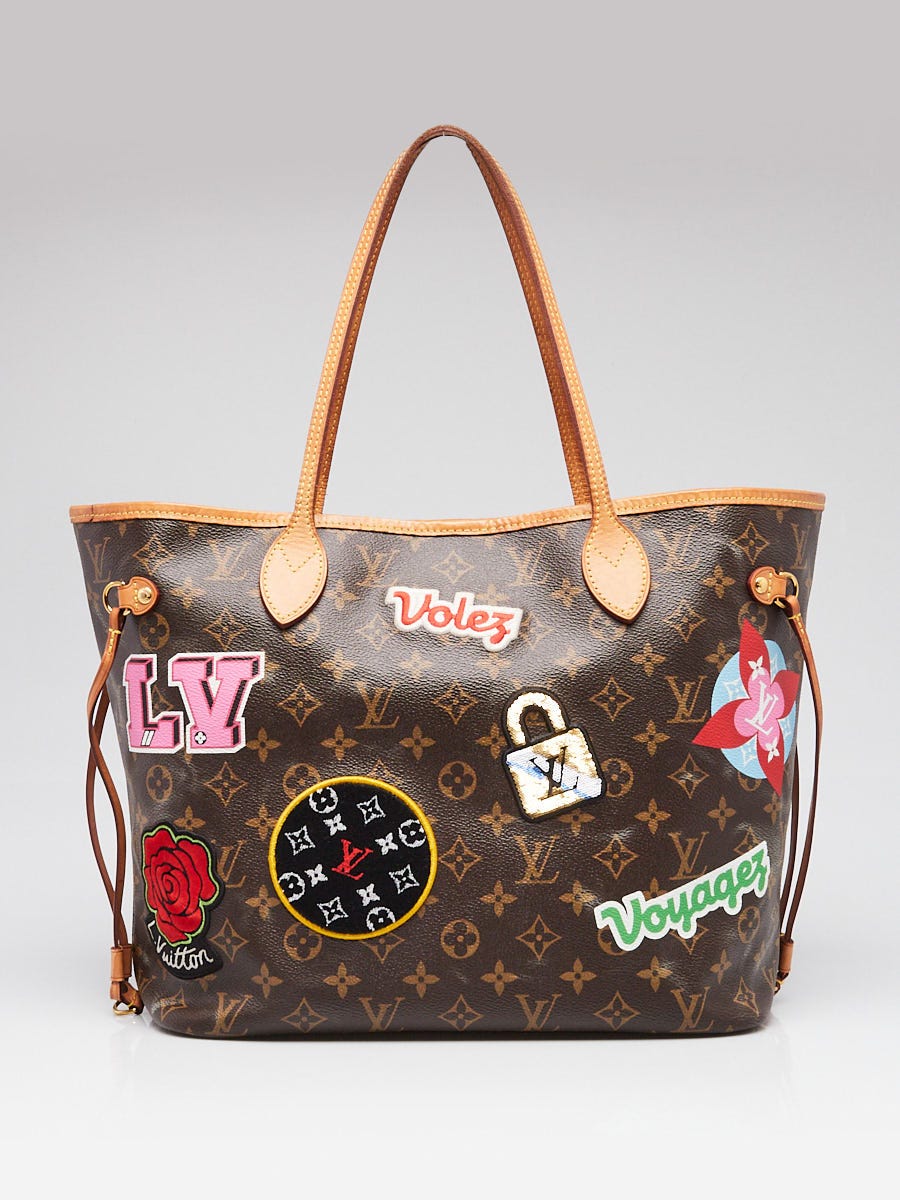 Louis Vuitton Limited Edition Monogram Canvas Patches Neverfull MM