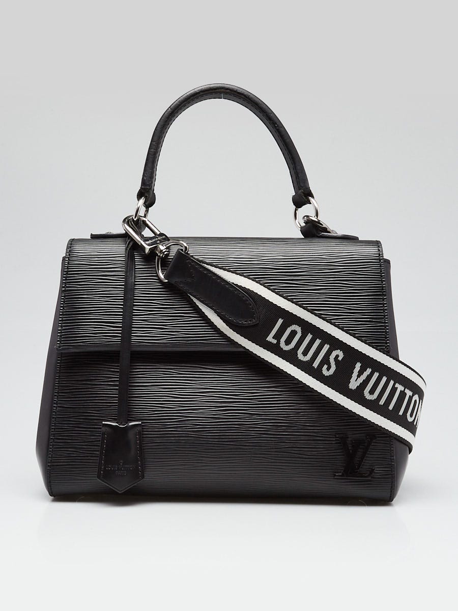 Louis Vuitton Black Epi Leather Cluny BB Bag w/ Jacquard Strap