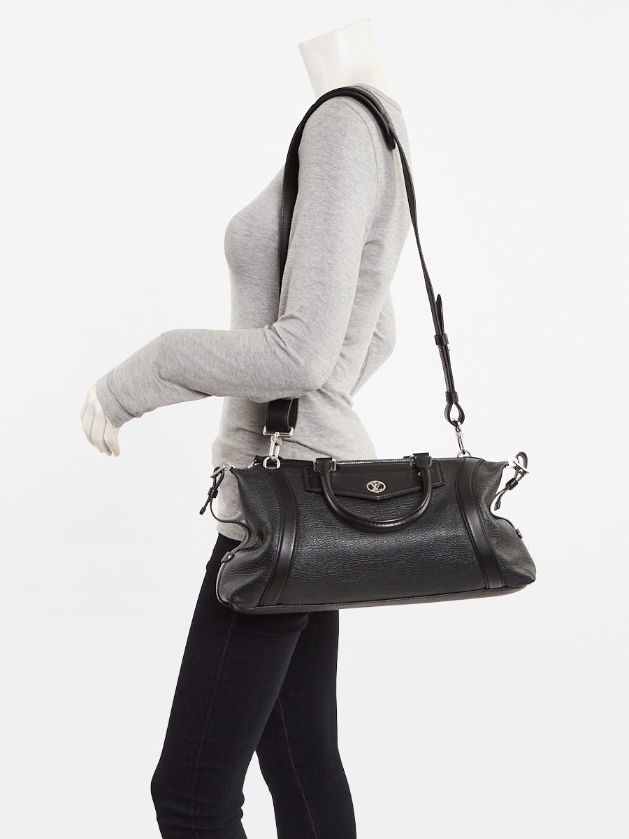 Louis Vuitton Black Lambskin Leather Biker MM Bag